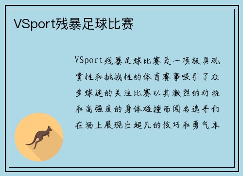 VSport残暴足球比赛
